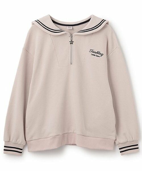 mezzo piano junior / メゾピアノジュニア Tシャツ | 【人気商品再入荷】【直営店で取り扱い無し】セーラートレーナー（ライト ピンク）