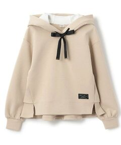 mezzo piano junior / メゾピアノジュニア パーカー | 【人気商品再入荷】【直営店で取り扱い無し】後ろフレアーダンボールパーカ