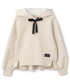 mezzo piano junior / メゾピアノジュニア パーカー | 【人気商品再入荷】【直営店で取り扱い無し】後ろフレアーダンボールパーカ