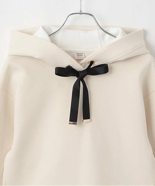 mezzo piano junior / メゾピアノジュニア パーカー | 【人気商品再入荷】【直営店で取り扱い無し】後ろフレアーダンボールパーカ | 詳細2