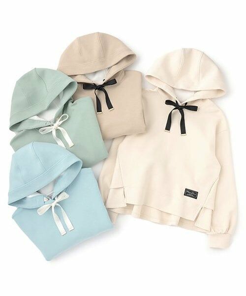 mezzo piano junior / メゾピアノジュニア パーカー | 【人気商品再入荷】【直営店で取り扱い無し】後ろフレアーダンボールパーカ | 詳細5