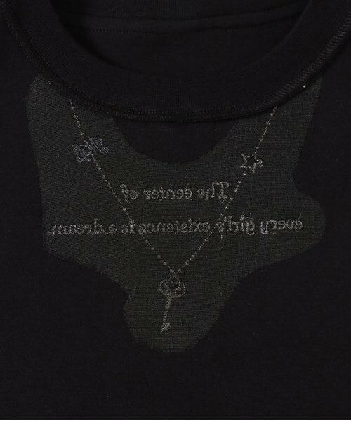 mezzo piano junior / メゾピアノジュニア Tシャツ | ★肩レースアップネックレスTシャツ | 詳細4