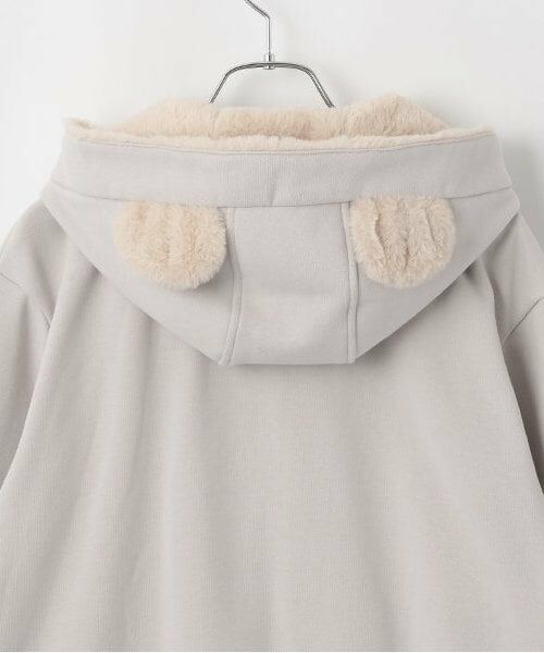 mezzo piano junior / メゾピアノジュニア パーカー | 【人気商品再入荷】【直営店で取り扱い無し】みみつきパーカ | 詳細3