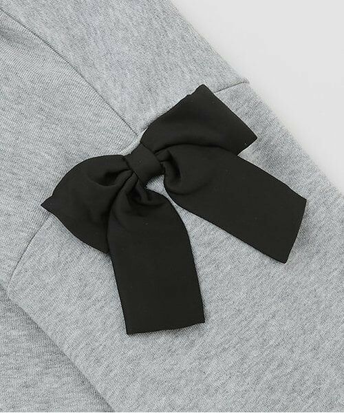 mezzo piano junior / メゾピアノジュニア スウェット | 【人気商品再入荷】【直営店で取り扱い無し】ネックレスつき肩リボントレーナー | 詳細5