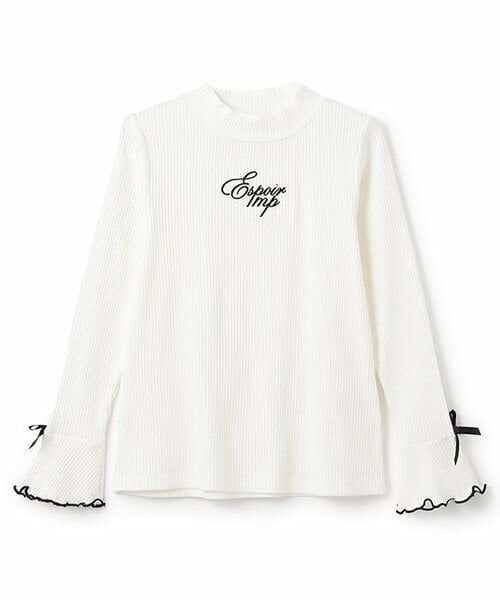 mezzo piano junior / メゾピアノジュニア Tシャツ | ★ベルスリーブテレコ長袖Tシャツ(オフ ホワイト)