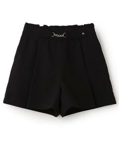 mezzo piano junior / メゾピアノジュニア ショート・ハーフ・半端丈パンツ | 【人気商品再入荷】【直営店で取り扱い無し】チェーンベルト付きショートパンツ