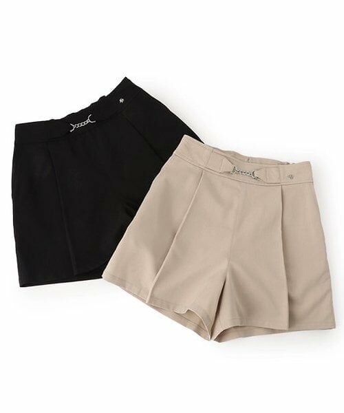 mezzo piano junior / メゾピアノジュニア ショート・ハーフ・半端丈パンツ | 【人気商品再入荷】【直営店で取り扱い無し】チェーンベルト付きショートパンツ | 詳細12