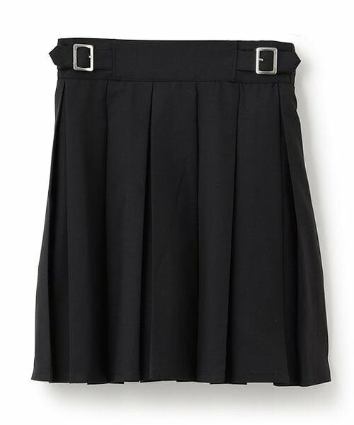 mezzo piano junior / メゾピアノジュニア ショート・ハーフ・半端丈パンツ | 【人気商品再入荷】【直営店で取り扱い無し】バックルベルトスカパン（黒）
