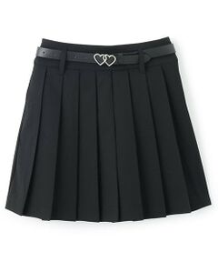 mezzo piano junior / メゾピアノジュニア ショート・ハーフ・半端丈パンツ | 【人気商品再入荷】【直営店で取り扱い無し】ベルトつきプリーツスカパン