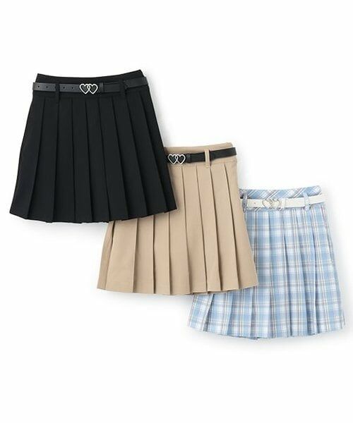 mezzo piano junior / メゾピアノジュニア ショート・ハーフ・半端丈パンツ | 【人気商品再入荷】【直営店で取り扱い無し】ベルトつきプリーツスカパン | 詳細10