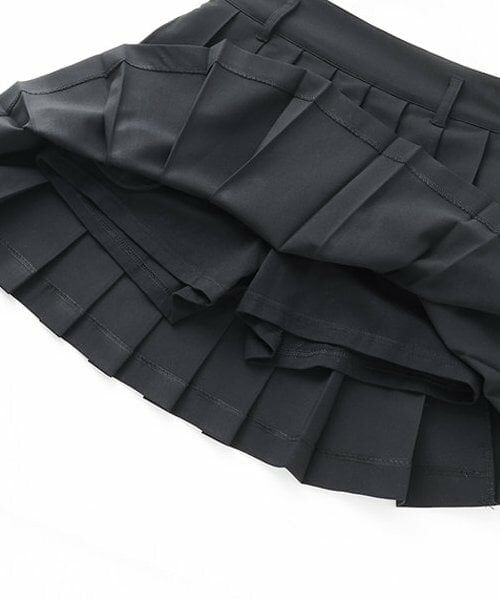 mezzo piano junior / メゾピアノジュニア ショート・ハーフ・半端丈パンツ | 【人気商品再入荷】【直営店で取り扱い無し】ベルトつきプリーツスカパン | 詳細8