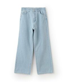 mezzo piano junior / メゾピアノジュニア その他パンツ | 【人気商品再入荷】【直営店で取り扱い無し】美脚ルーズストレートデニムパンツ