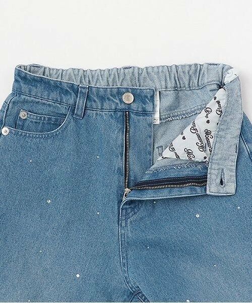 mezzo piano junior / メゾピアノジュニア その他パンツ | 【人気商品再入荷】【直営店で取り扱い無し】美脚ルーズストレートデニムパンツ | 詳細3