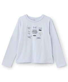 mezzo piano junior / メゾピアノジュニア Tシャツ | 【人気商品再入荷】【直営店で取り扱い無し】【抗菌防臭】アクセサリーモチーフ長袖Tシャツ