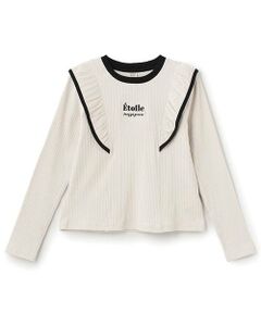 mezzo piano junior / メゾピアノジュニア シャツ・ブラウス | 【人気商品再入荷】【直営店で取り扱い無し】エトワールフリル長袖Tシャツ