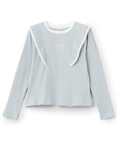 mezzo piano junior / メゾピアノジュニア シャツ・ブラウス | 【人気商品再入荷】【直営店で取り扱い無し】エトワールフリル長袖Tシャツ