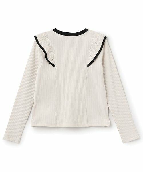 mezzo piano junior / メゾピアノジュニア シャツ・ブラウス | 【人気商品再入荷】【直営店で取り扱い無し】エトワールフリル長袖Tシャツ | 詳細1