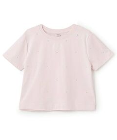 mezzo piano junior / メゾピアノジュニア Tシャツ | 【人気商品再入荷】【直営店で取り扱い無し】キラキラストーンTシャツ
