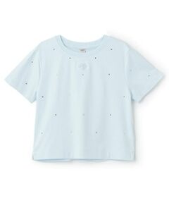 mezzo piano junior / メゾピアノジュニア Tシャツ | 【人気商品再入荷】【直営店で取り扱い無し】キラキラストーンTシャツ