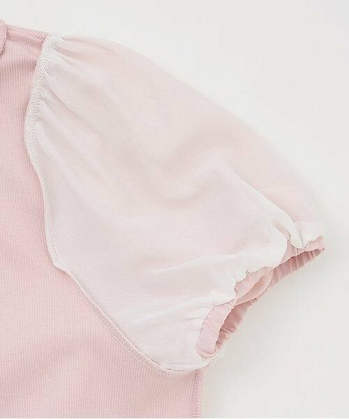 mezzo piano junior / メゾピアノジュニア Tシャツ | 【人気商品再入荷】【直営店で取り扱い無し】ボリューム袖ネックレスTシャツ | 詳細6