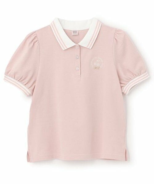 mezzo piano junior / メゾピアノジュニア ポロシャツ | 【人気商品再入荷】【直営店で取り扱い無し】ガーリーポロシャツ(ピンク)