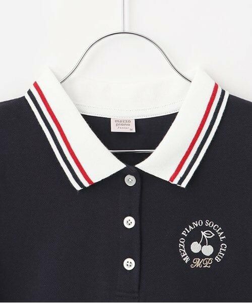 mezzo piano junior / メゾピアノジュニア ポロシャツ | 【人気商品再入荷】【直営店で取り扱い無し】ガーリーポロシャツ | 詳細2