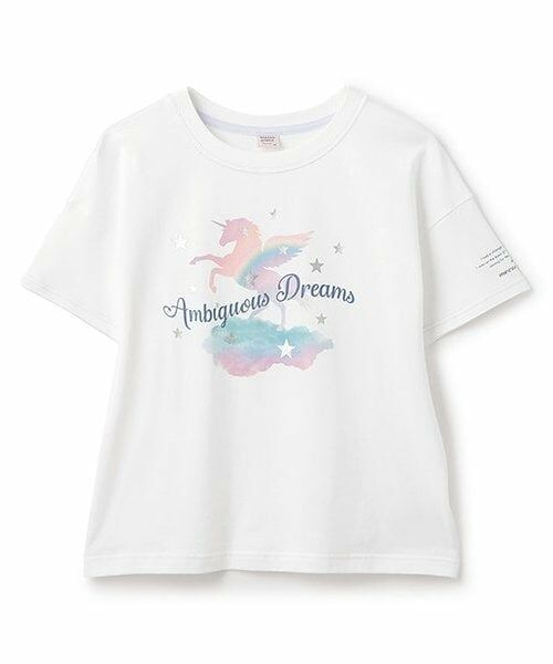 mezzo piano junior / メゾピアノジュニア Tシャツ | 【人気商品再入荷】【直営店で取り扱い無し】ユートピア半袖Tシャツ（オフ ホワイト）