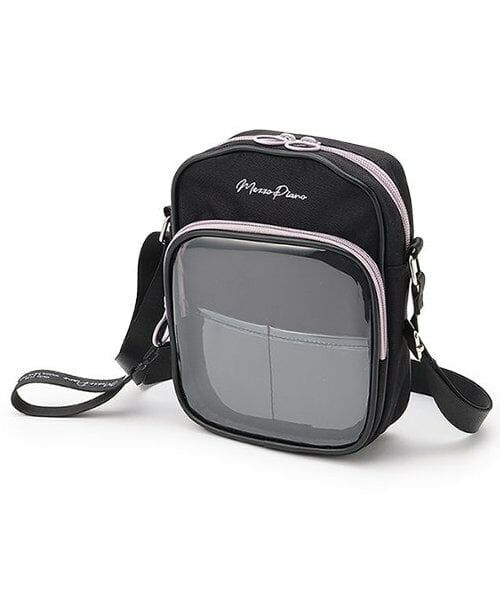 mezzo piano junior / メゾピアノジュニア ショルダーバッグ | 【人気商品再入荷】【直営店で取り扱い無し】縦型ショルダーバッグ（黒）