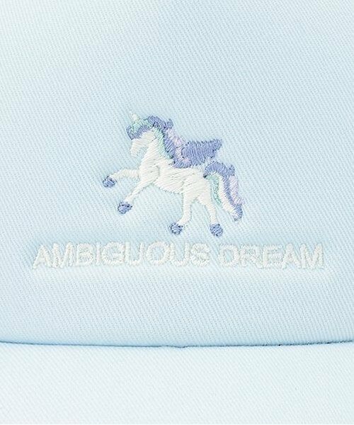 mezzo piano junior / メゾピアノジュニア キャップ | 【人気商品再入荷】【直営店で取り扱い無し】ユニコーン刺しゅうキャップ | 詳細2