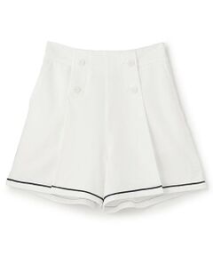 mezzo piano junior / メゾピアノジュニア ショート・ハーフ・半端丈パンツ | 【人気商品再入荷】【直営店で取り扱い無し】パールボタンマリンショーパン