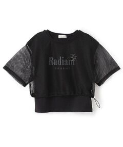 mezzo piano junior / メゾピアノジュニア Tシャツ | 【人気商品再入荷】【直営店で取り扱い無し】メッシュTシャツ＆Tシャツセット