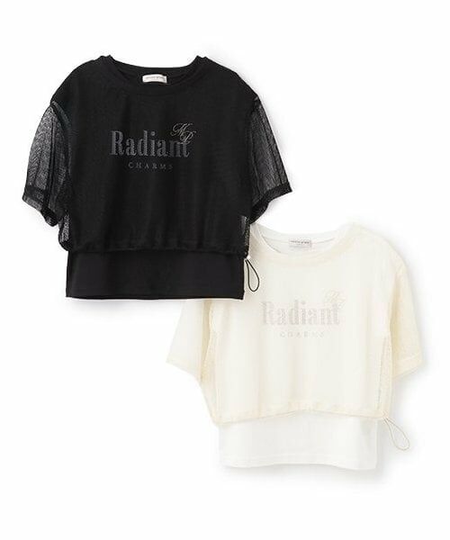 mezzo piano junior / メゾピアノジュニア Tシャツ | 【人気商品再入荷】【直営店で取り扱い無し】メッシュTシャツ＆Tシャツセット | 詳細13