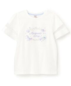 mezzo piano junior / メゾピアノジュニア Tシャツ | 【人気商品再入荷】【直営店で取り扱い無し】シェル刺しゅうTシャツ