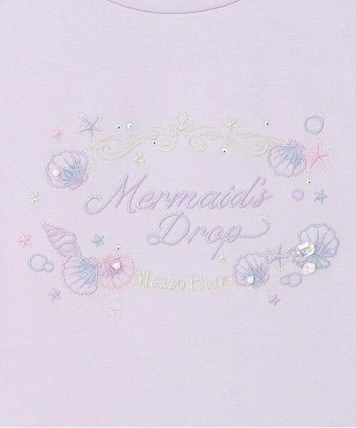 mezzo piano junior / メゾピアノジュニア Tシャツ | 【人気商品再入荷】【直営店で取り扱い無し】シェル刺しゅうTシャツ | 詳細3