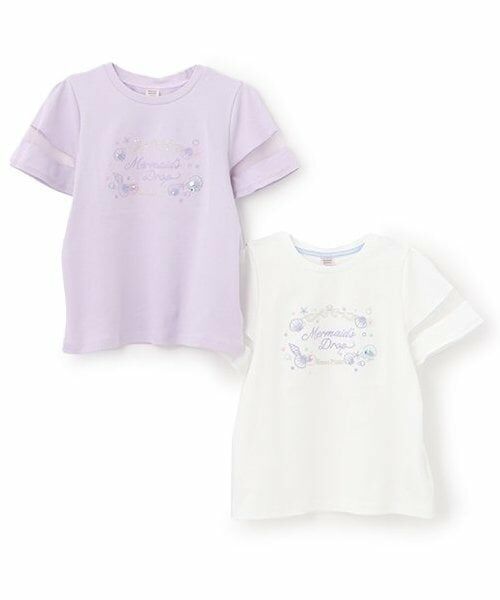 mezzo piano junior / メゾピアノジュニア Tシャツ | 【人気商品再入荷】【直営店で取り扱い無し】シェル刺しゅうTシャツ | 詳細9