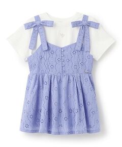 mezzo piano junior / メゾピアノジュニア その他トップス | 【人気商品再入荷】【直営店で取り扱い無し】オリジナルレースチュニック＆Tシャツセット