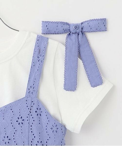 mezzo piano junior / メゾピアノジュニア その他トップス | 【人気商品再入荷】【直営店で取り扱い無し】オリジナルレースチュニック＆Tシャツセット | 詳細5