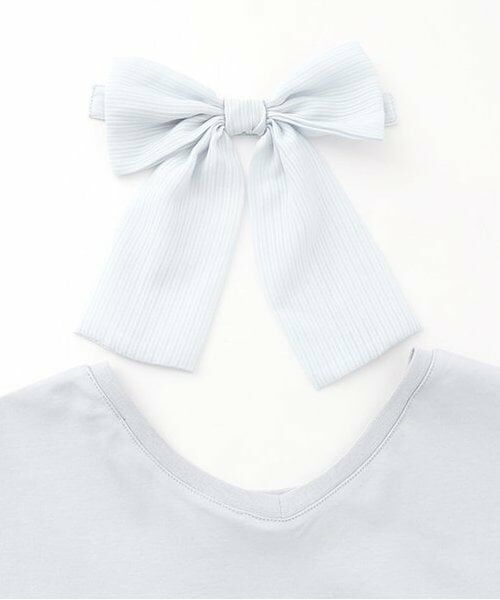 mezzo piano junior / メゾピアノジュニア Tシャツ | 【人気商品再入荷】【直営店で取り扱い無し】フレア袖後ろリボン半袖Tシャツ | 詳細10