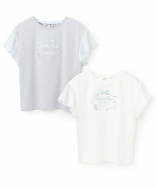 mezzo piano junior / メゾピアノジュニア Tシャツ | 【人気商品再入荷】【直営店で取り扱い無し】フレア袖後ろリボン半袖Tシャツ | 詳細13