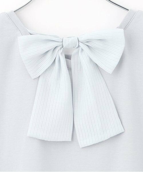 mezzo piano junior / メゾピアノジュニア Tシャツ | 【人気商品再入荷】【直営店で取り扱い無し】フレア袖後ろリボン半袖Tシャツ | 詳細9