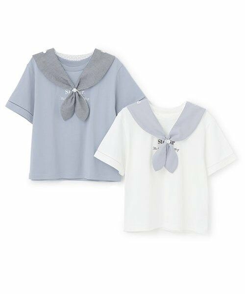 mezzo piano junior / メゾピアノジュニア Tシャツ | 【人気商品再入荷】【直営店で取り扱い無し】3WAY レースセーラーＴシャツ | 詳細11