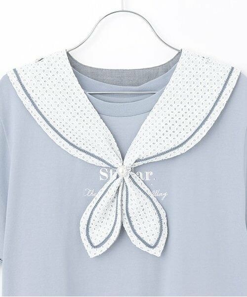 mezzo piano junior / メゾピアノジュニア Tシャツ | 【人気商品再入荷】【直営店で取り扱い無し】3WAY レースセーラーＴシャツ | 詳細2