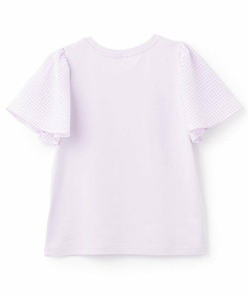 mezzo piano junior / メゾピアノジュニア Tシャツ | 【人気商品再入荷】【直営店で取り扱い無し】シェル刺しゅうフレアスリーブTシャツ | 詳細1
