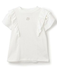 mezzo piano junior / メゾピアノジュニア Tシャツ | 【人気商品再入荷】【直営店で取り扱い無し】2WAY肩あきフリルTシャツ