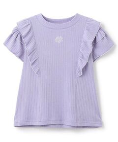 mezzo piano junior / メゾピアノジュニア Tシャツ | 【人気商品再入荷】【直営店で取り扱い無し】2WAY肩あきフリルTシャツ