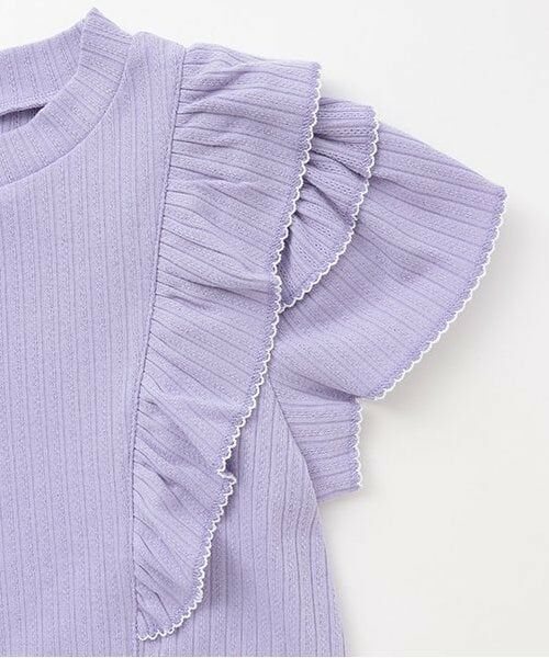 mezzo piano junior / メゾピアノジュニア Tシャツ | 【人気商品再入荷】【直営店で取り扱い無し】2WAY肩あきフリルTシャツ | 詳細5