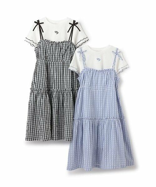 mezzo piano junior / メゾピアノジュニア ミニ丈・ひざ丈ワンピース | 【人気商品再入荷】【直営店で取り扱い無し】キャミワンピース＆メローTシャツセット | 詳細15