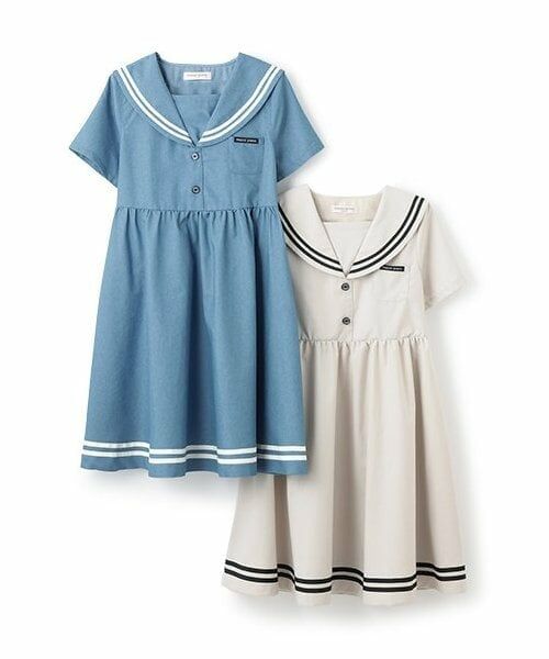 mezzo piano junior / メゾピアノジュニア ミニ丈・ひざ丈ワンピース | 【人気商品再入荷】【直営店で取り扱い無し】セーラーワンピース | 詳細13