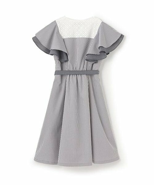 mezzo piano junior / メゾピアノジュニア ミニ丈・ひざ丈ワンピース | 【人気商品再入荷】【直営店で取り扱い無し】ラッフル袖コンビネーションワンピース | 詳細1