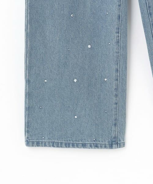 mezzo piano junior / メゾピアノジュニア その他パンツ | 【人気商品再入荷】【直営店で取り扱い無し】アソートデザイン美脚ルーズストレートデニムパンツ | 詳細8